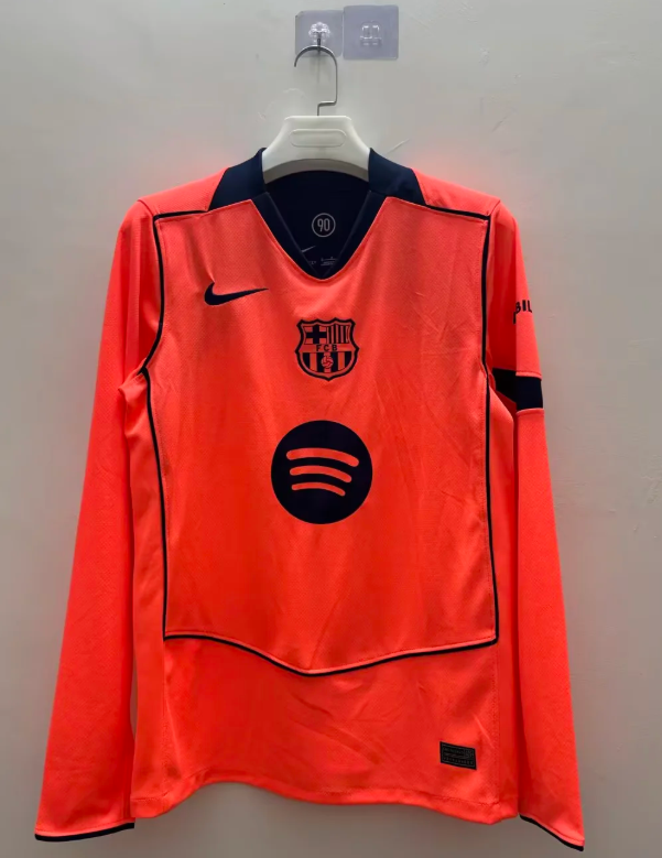 2025/2026 Long Sleeve Barcelona Third Away Football Jersey 1:1 Thai Quality