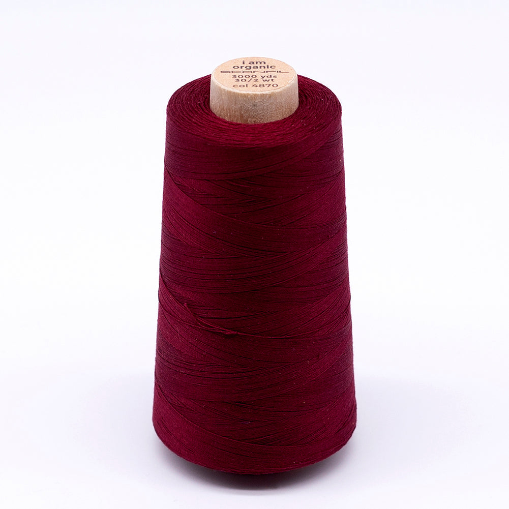 SCANFIL® 30wt Organic Pima Cotton Thread 3000 yd Cone - 4870 Rhubarb - Joann Fabrics