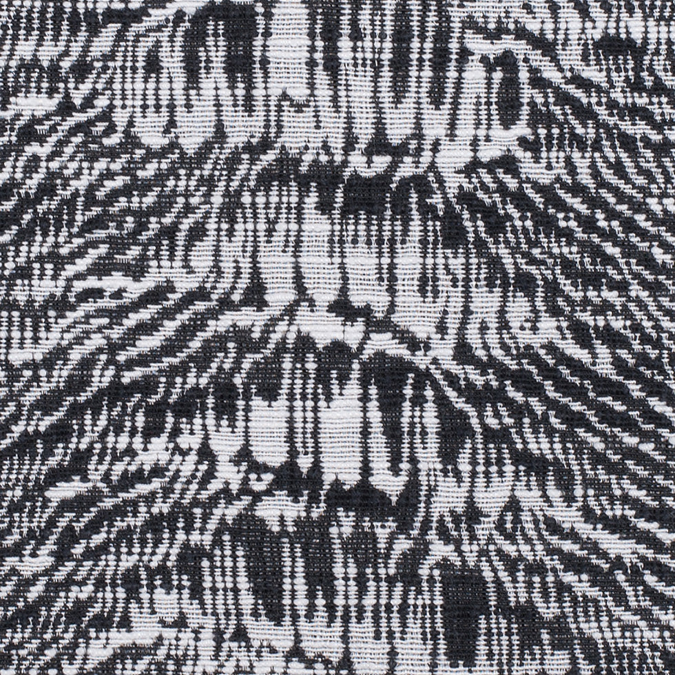 White/Black Abstract Stripes Slubbed Cotton-Poly Woven - Joann Fabrics