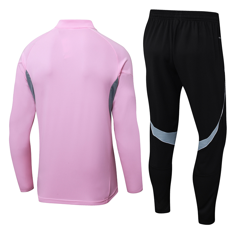 2025/2026 Inter Miami Half-Pull Training Suit Pink Football Shirt 1:1 Thai Quality Set