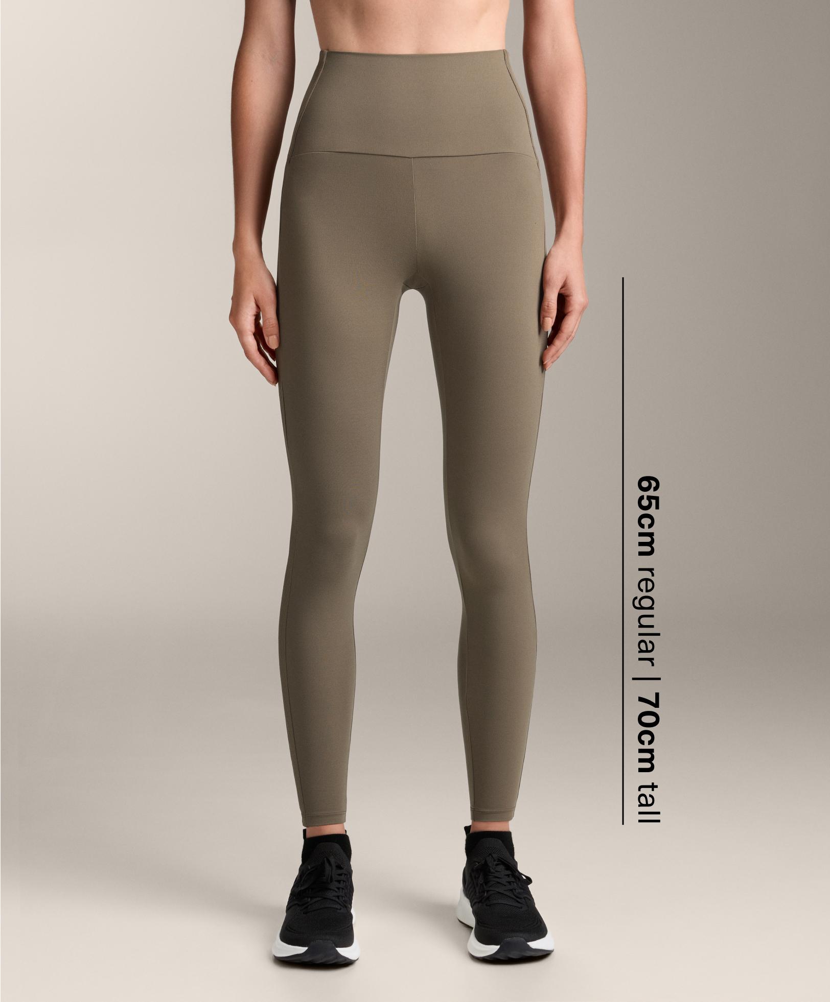 Comfortlux high-rise rib ankle-length leggings