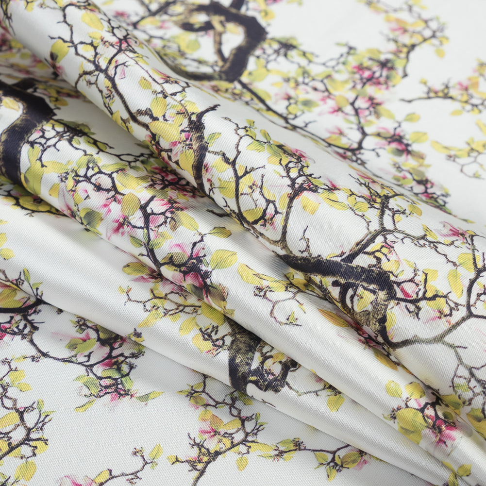 Mood Exclusive White Wistful Blooms Mikado - Joann Fabrics
