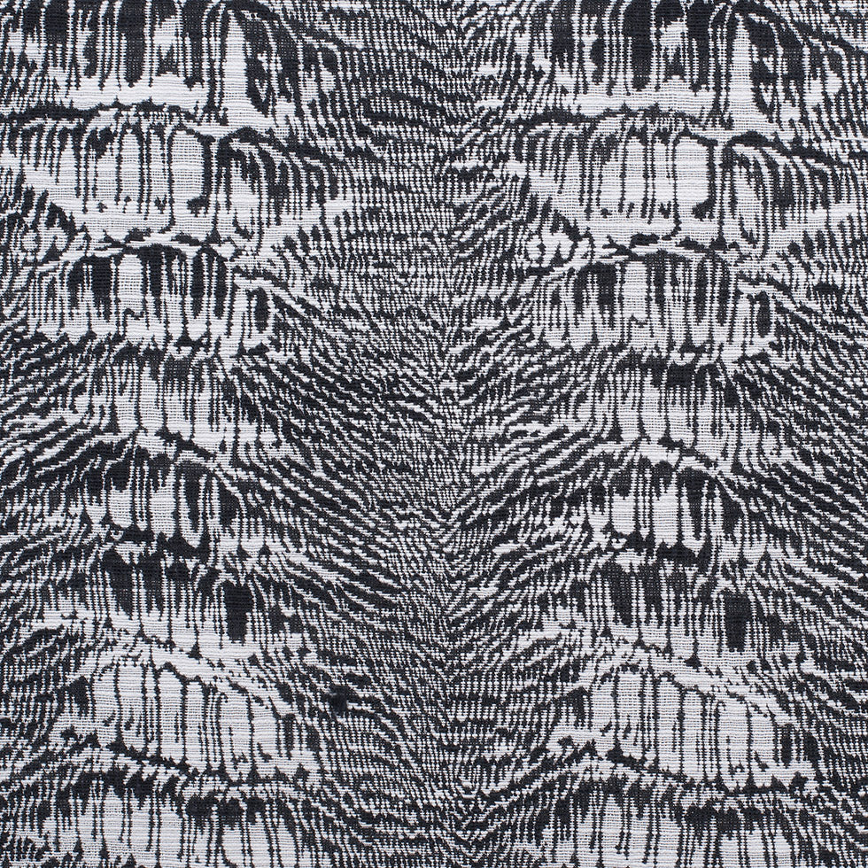 White/Black Abstract Stripes Slubbed Cotton-Poly Woven - Joann Fabrics