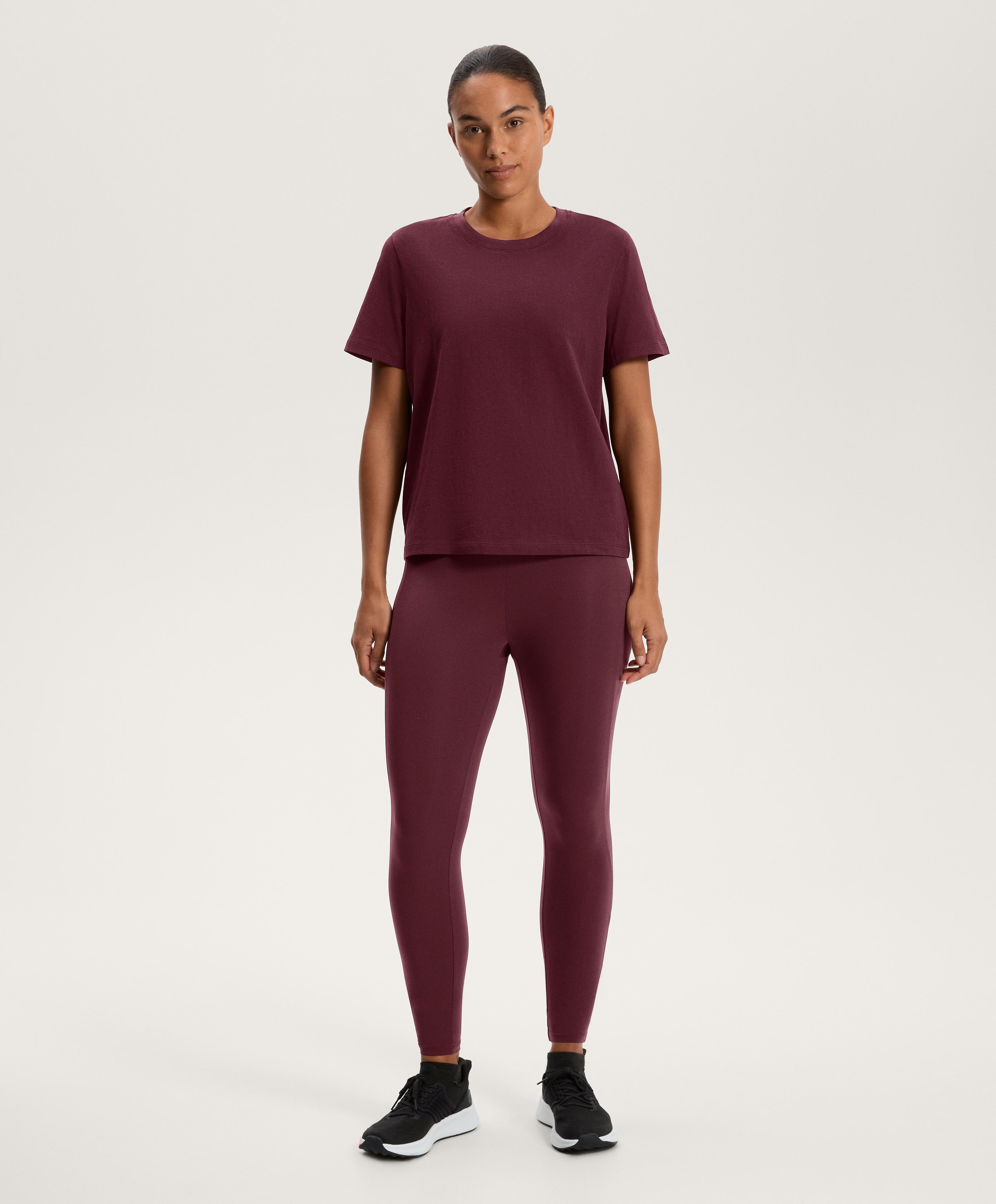 Short sleeve cotton blend T-shirt