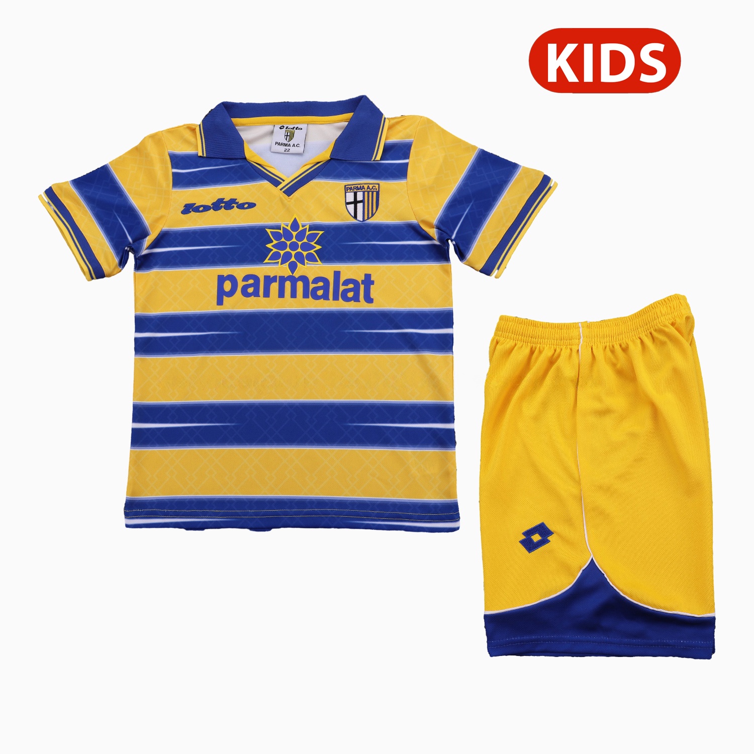Retro Parma 1998-99 Home Kids Kit - UnitedFutballJersey