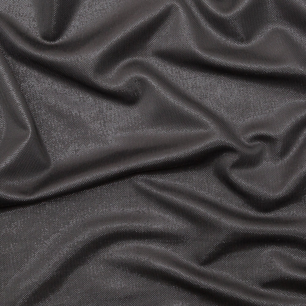 Italian Metallic Black Knit Pique - Joann Fabrics
