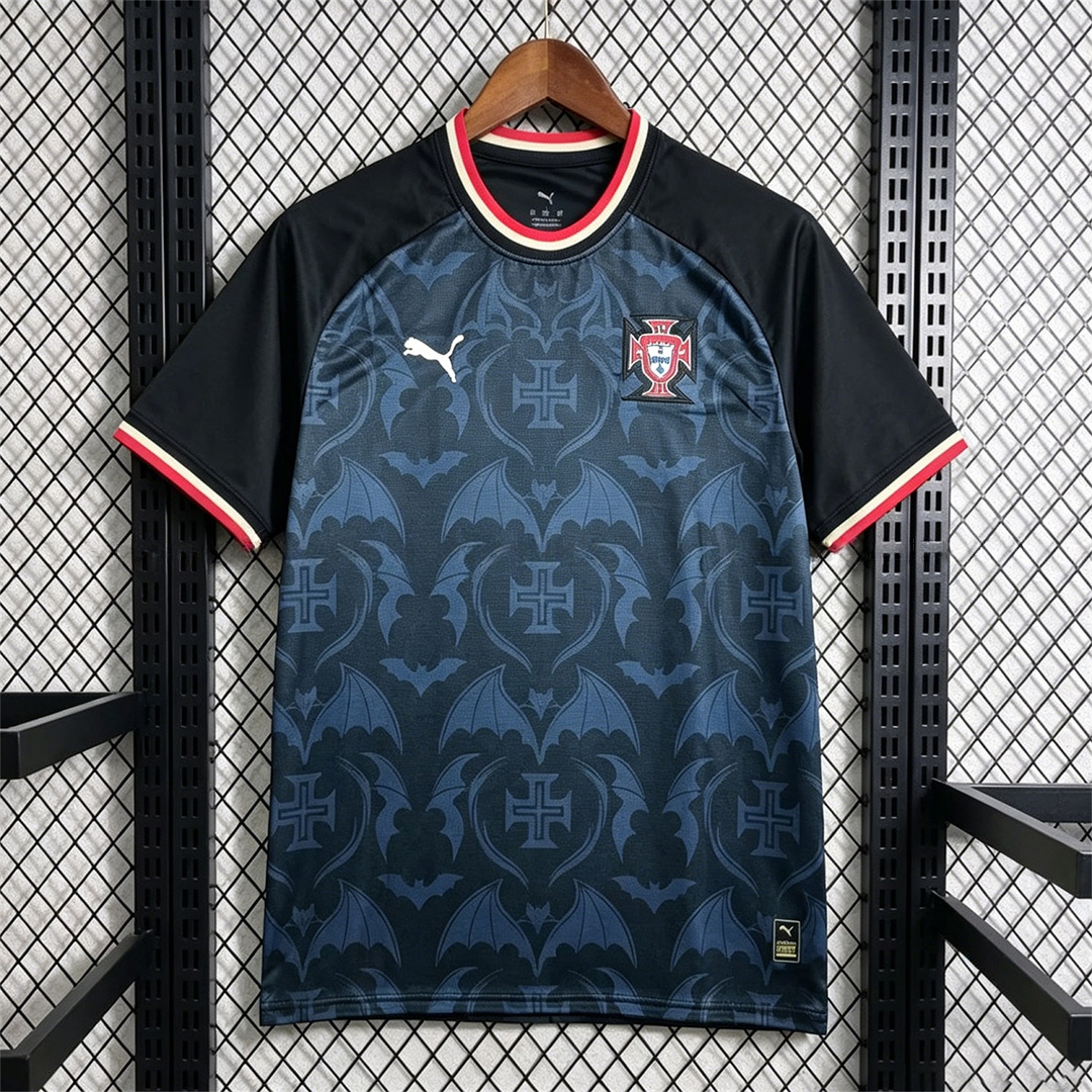Portugal 2026 Black With Red And Green Special Jersey - Fans Version - UnitedFutballJersey