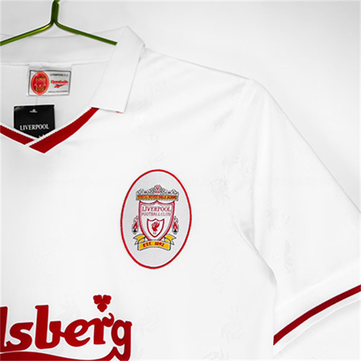 Retro Liver.pool 1996-97 Away White Jersey - UnitedFutballJersey