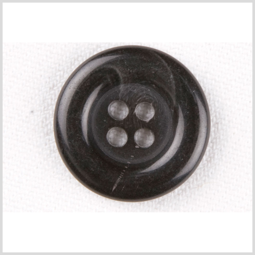 Plastic 4-Hole Button - 28L/18mm - Black Tire Rim - Joann Fabrics