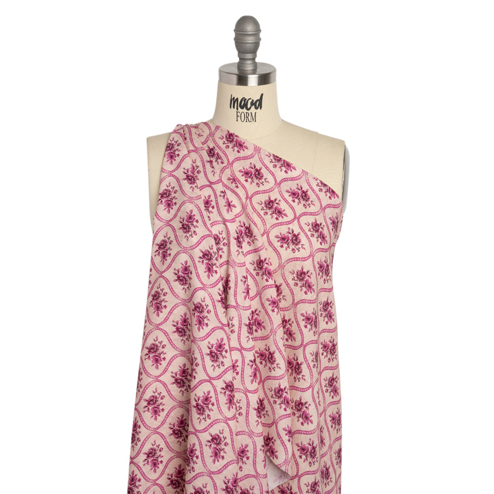 Mood Exclusive Pink Remembering Rosie Viscose Crepe - Joann Fabrics
