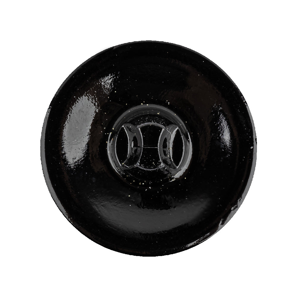 Black/Platinum Glass Button - 40L/25.5mm - Joann Fabrics