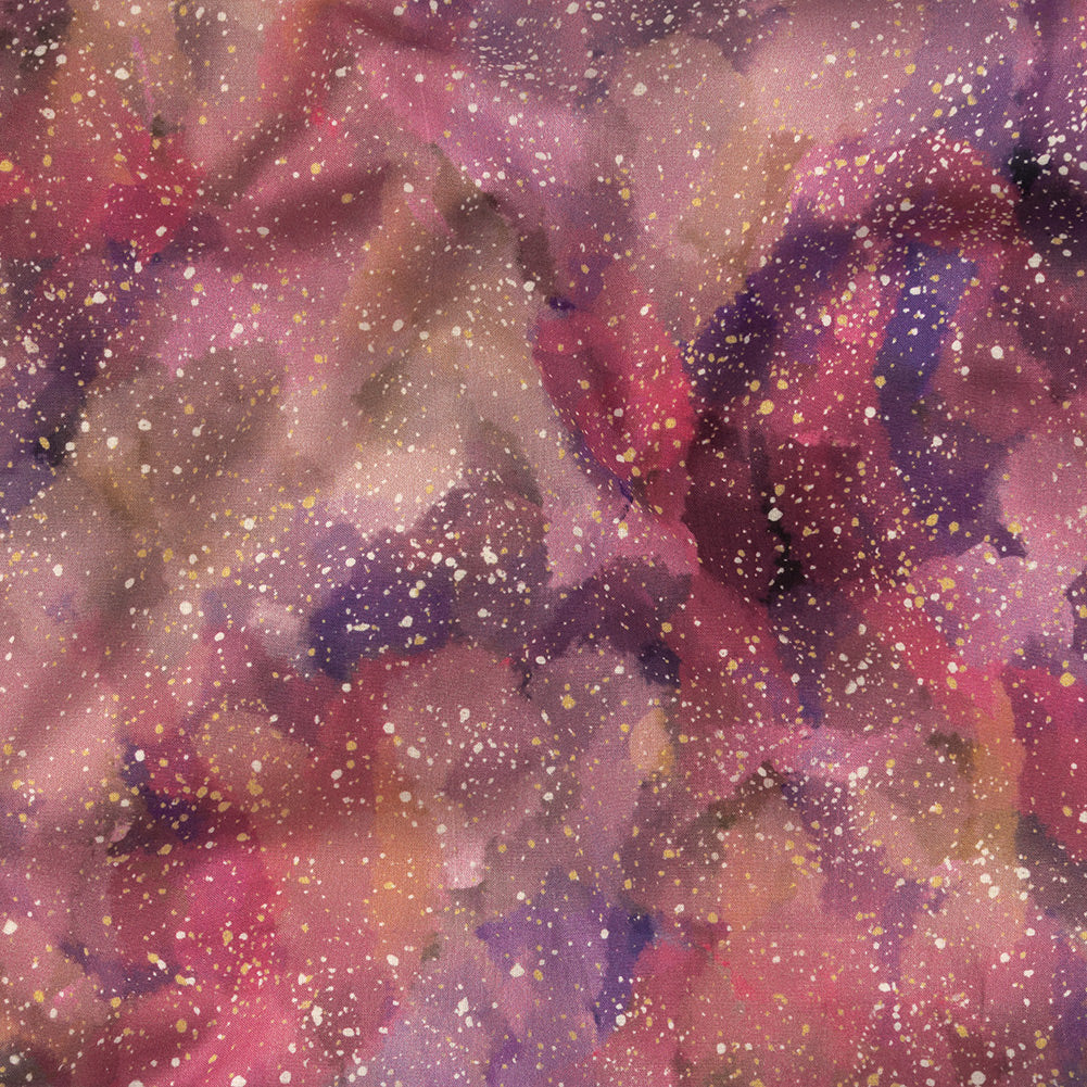 Cotton Voile - Pink, Purple and White Abstract - Hope Spotted Print - Mood Exclusive Wisteria Collection - Joann Fabrics