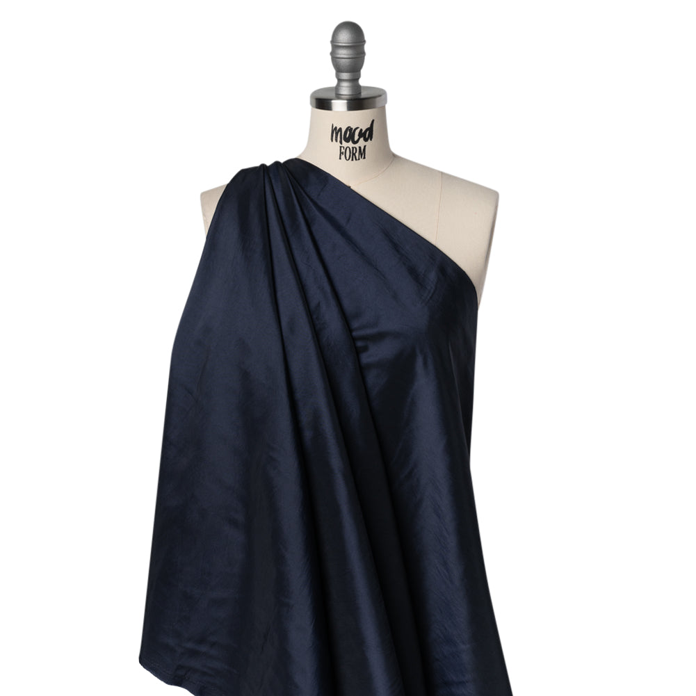 Polyester and Nylon Taffeta - Luscious Navy - Designer Deadstock - Joann Fabrics
