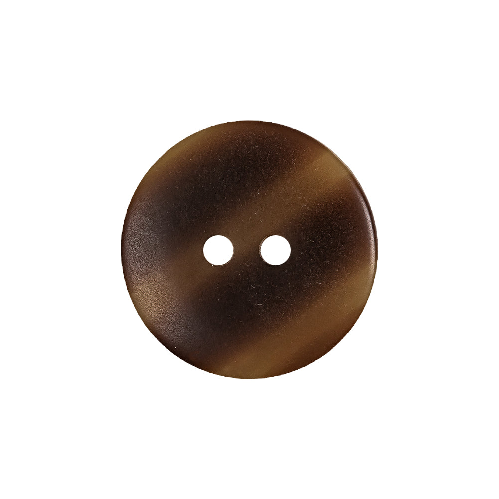 Brown and Putty Marbled 2-Hole Uneven Plastic Button with Ribbed Texture - 33L/21mm - Joann Fabrics