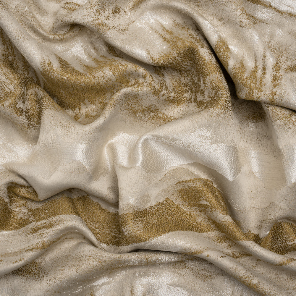 Recycled Polyester Drapery Jacquard - Ochre Hazy Landscapes - British Imported - Joann Fabrics