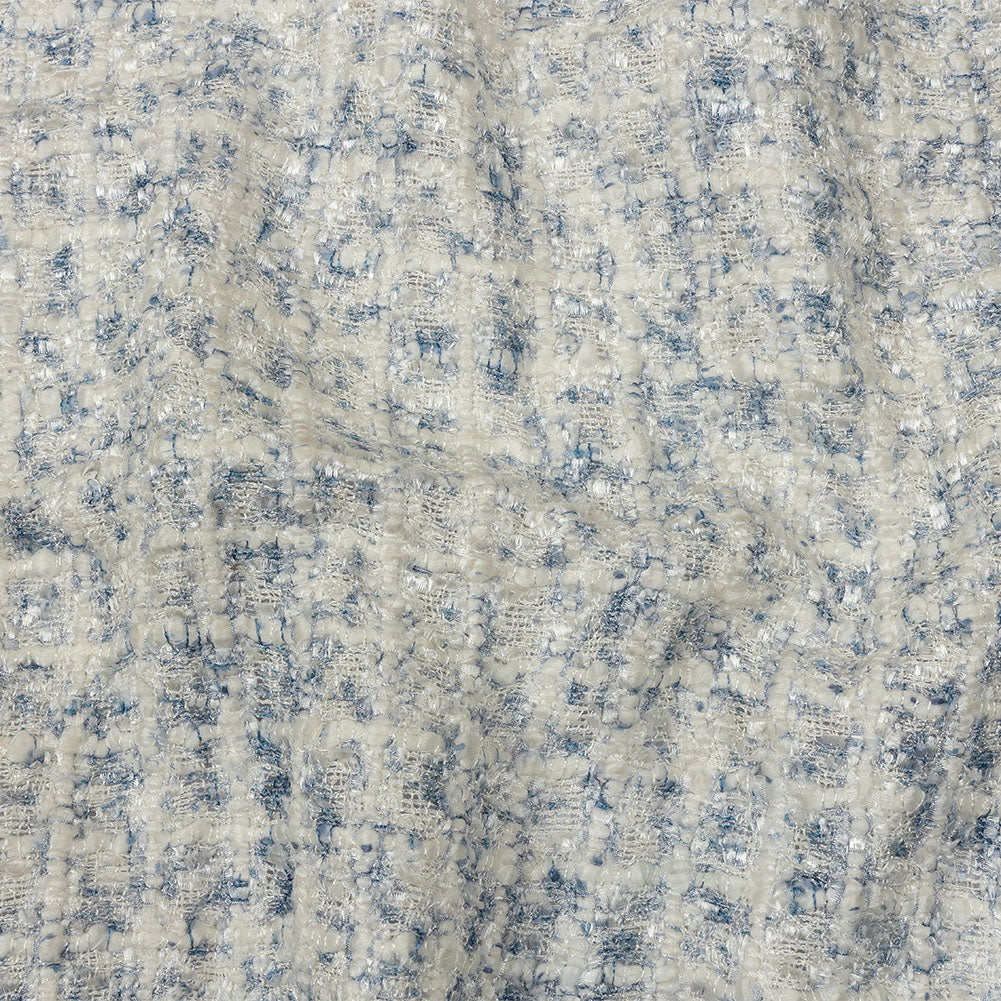 Newcastle Blue and Frost Mint Viscose and Acrylic Chenille Tweed - Joann Fabrics