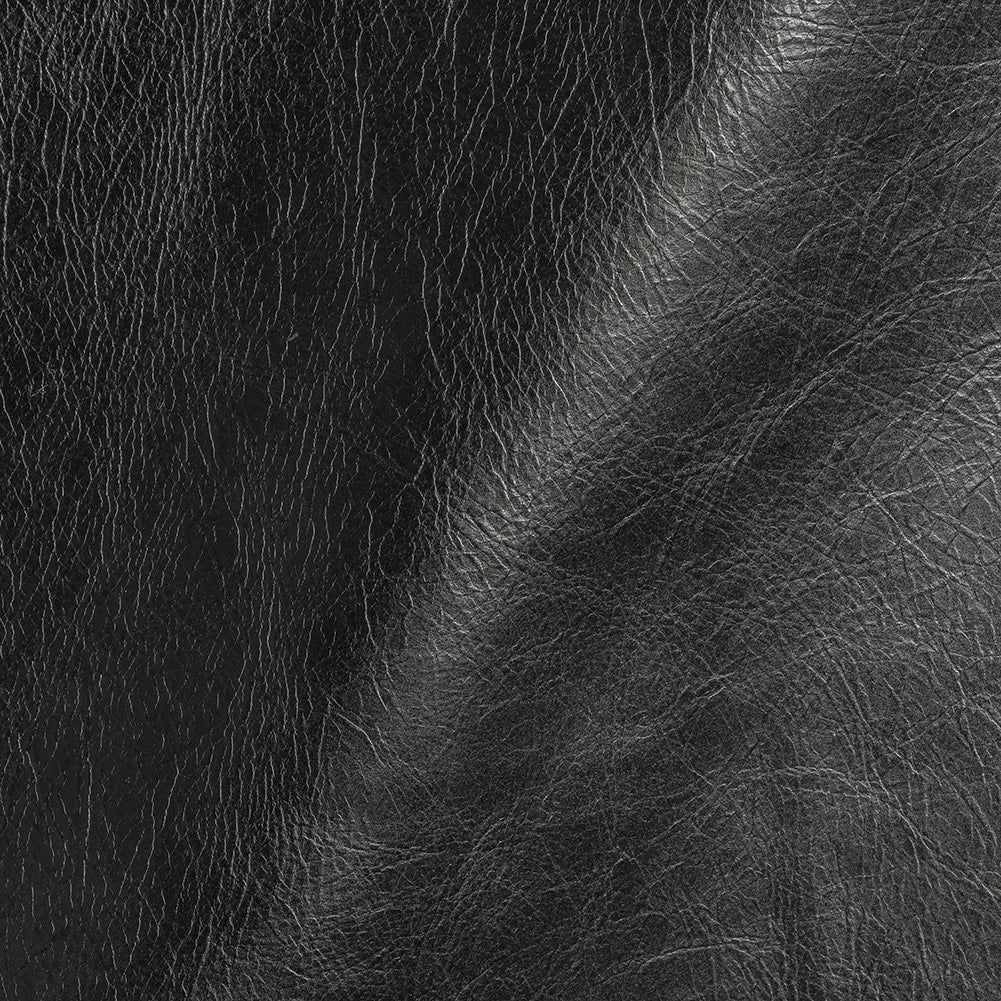 Madeira Italian Black Aniline Dyed Waxed Top Grain Cow Leather Hide - Joann Fabrics