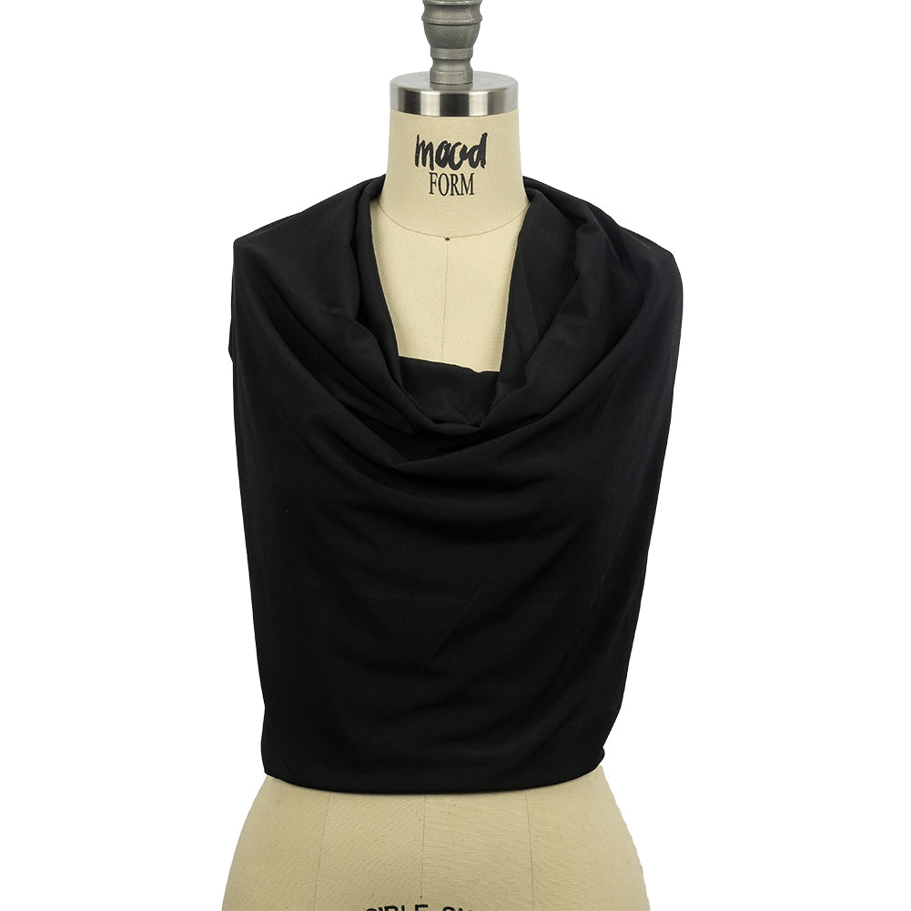 Stretch Polyester ITY Jersey - Black - Isadora Collection - Joann Fabrics