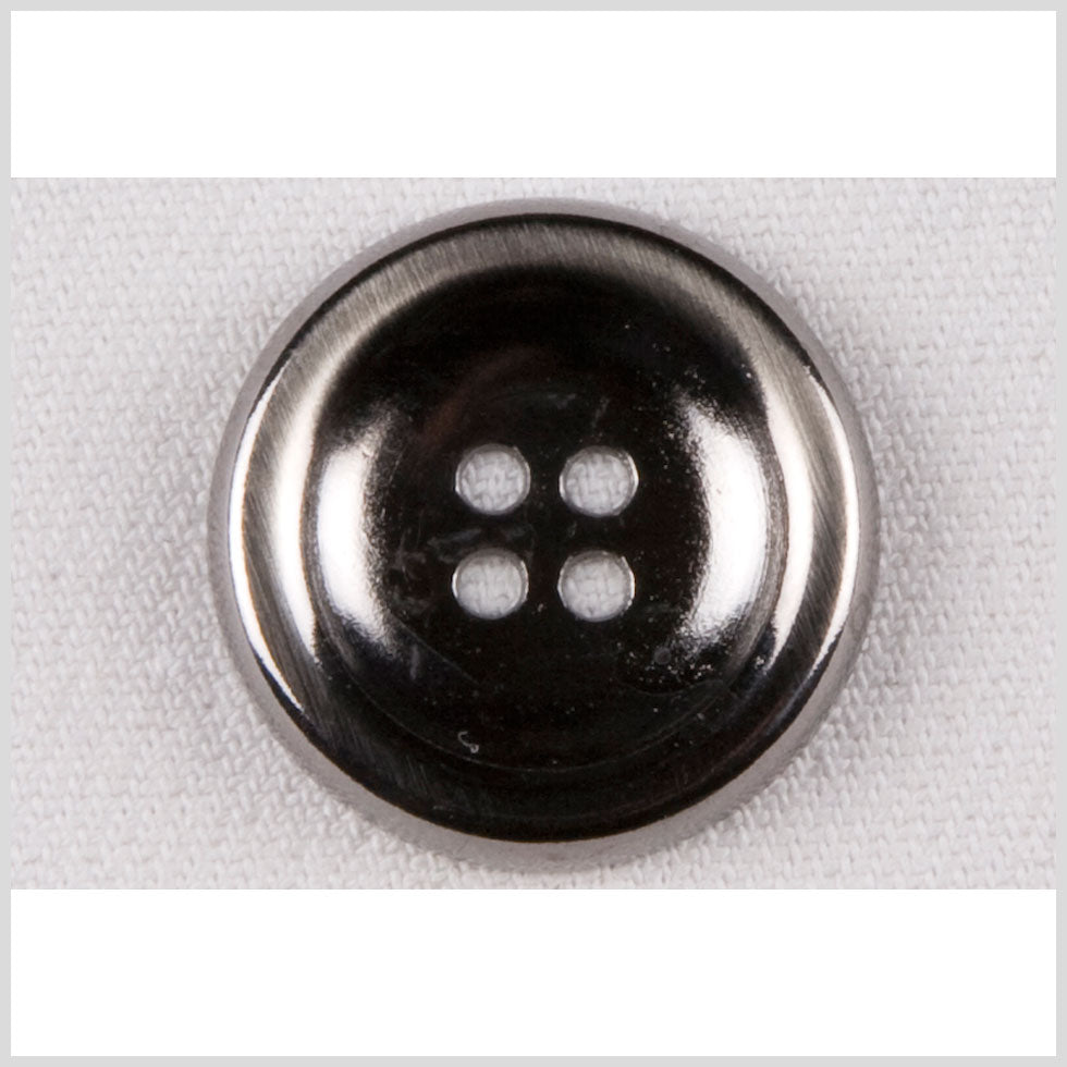 Metal 4-Hole Button - 40L/25.5mm - Shiny Gunmetal - Joann Fabrics