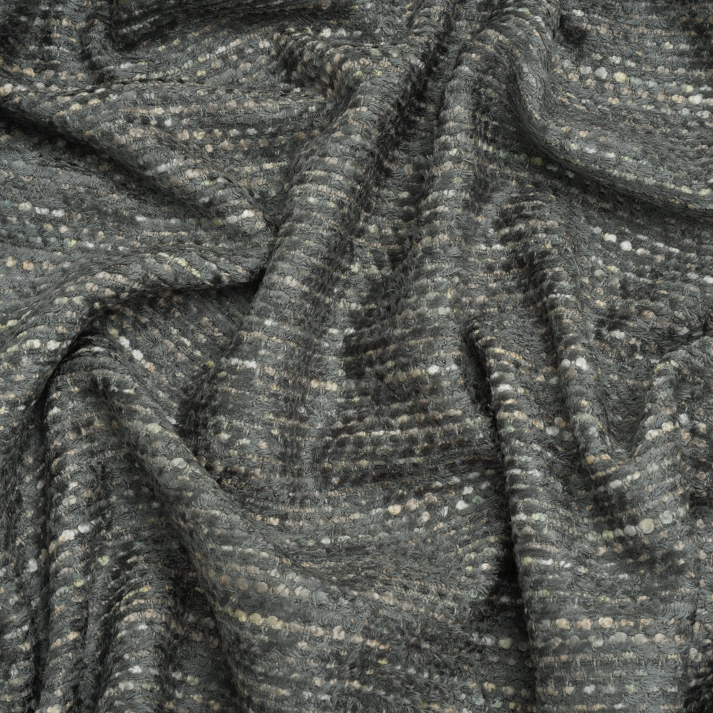 Recycled Olefin and Acrylic Upholstery Boucle and Chenille Tweed - Storm Stripes - Virginia Collection - Joann Fabrics