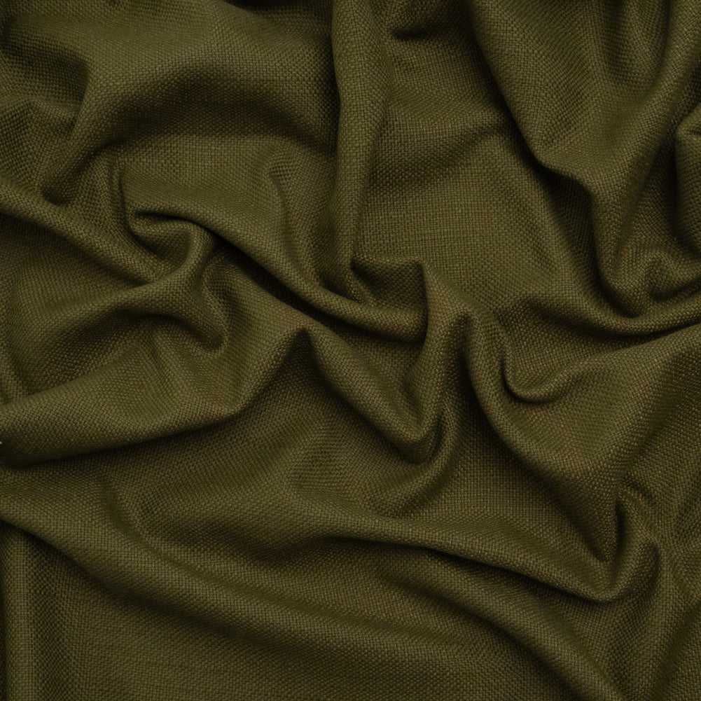Linen Look Recycled Polyester and Cotton Woven - Olive - British Imported - Joann Fabrics