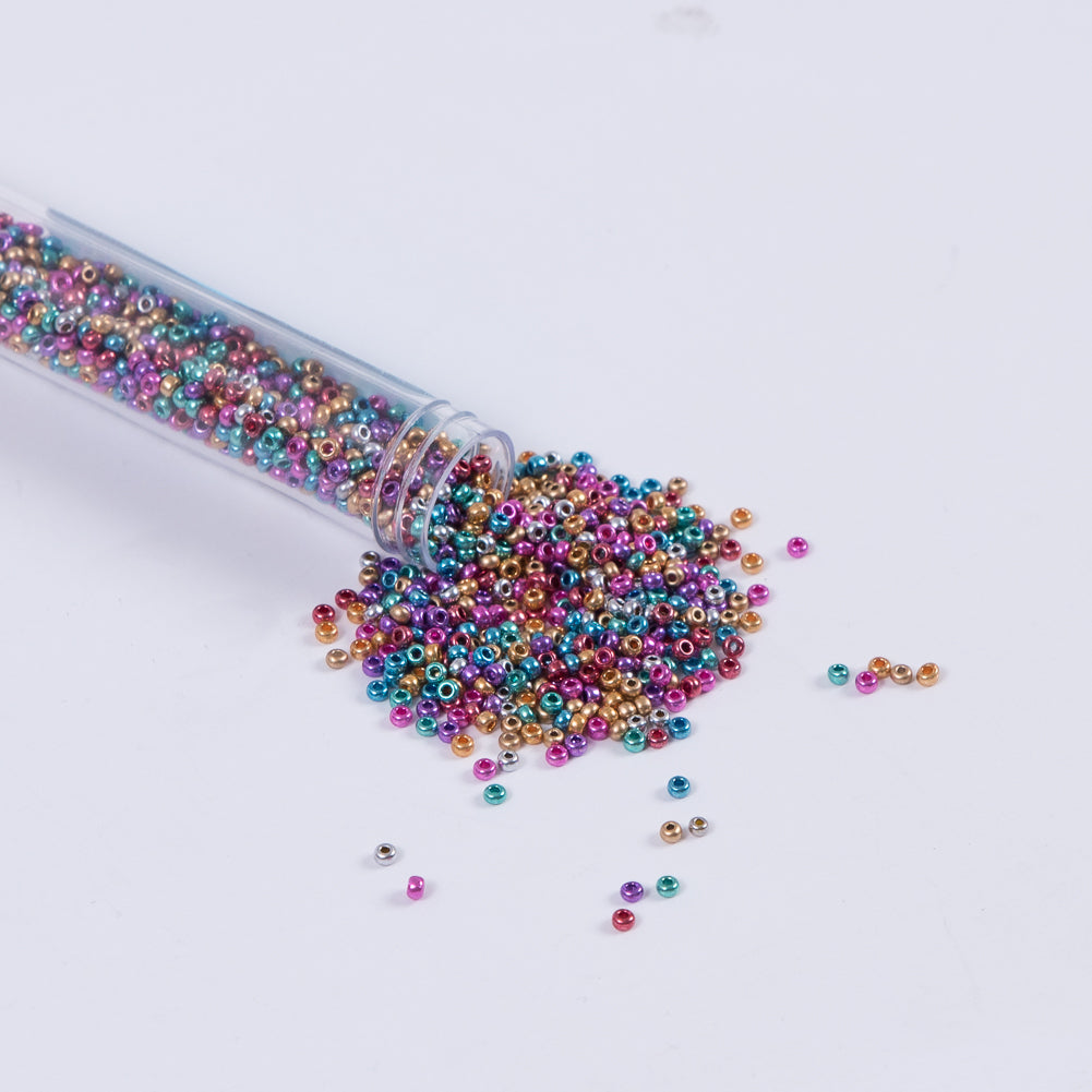 Metallic Multicolor Czech Seed Beads - Size 10 - Joann Fabrics