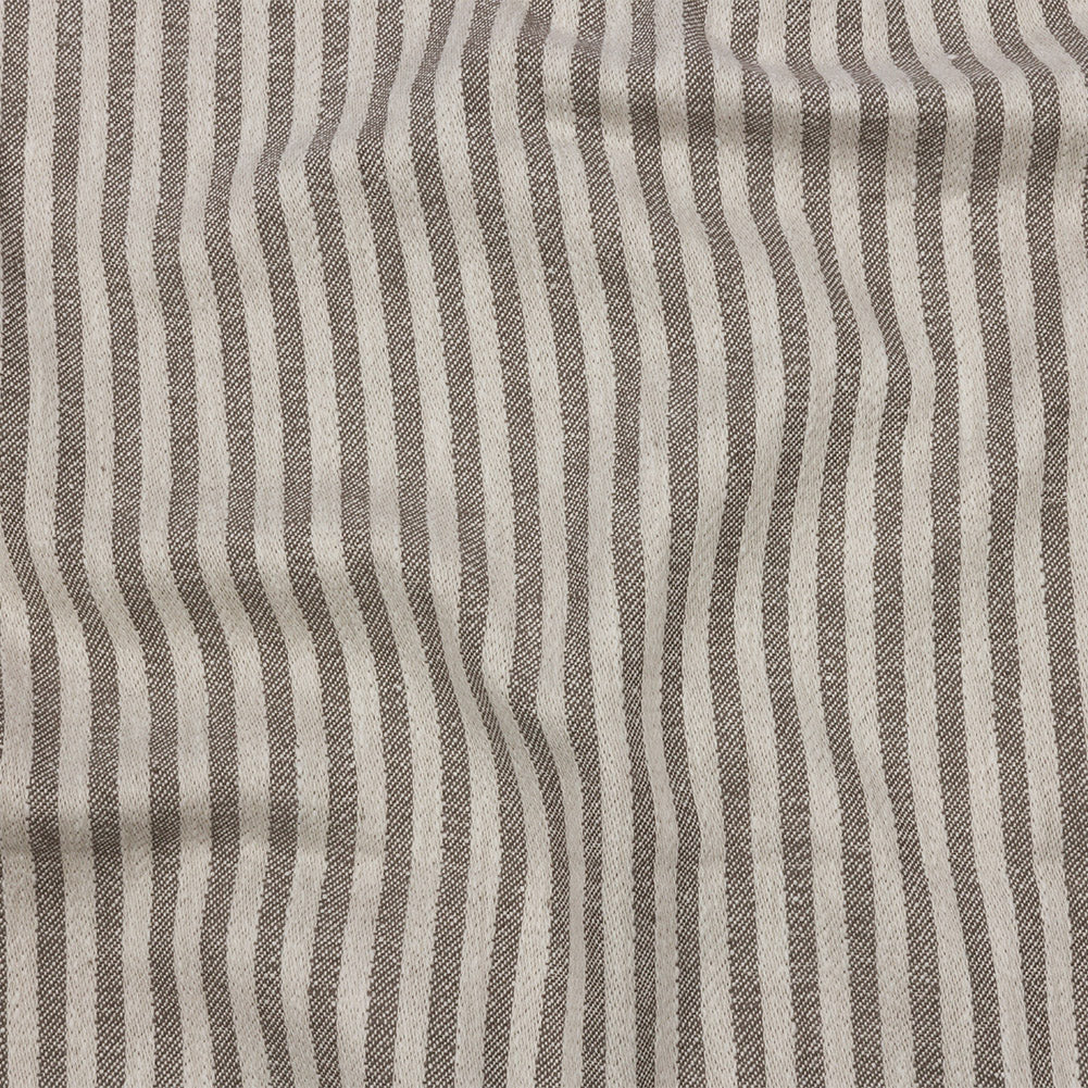 Cotton and Polyester Woven - Smoke - Raised Stripes - British Imported - Joann Fabrics