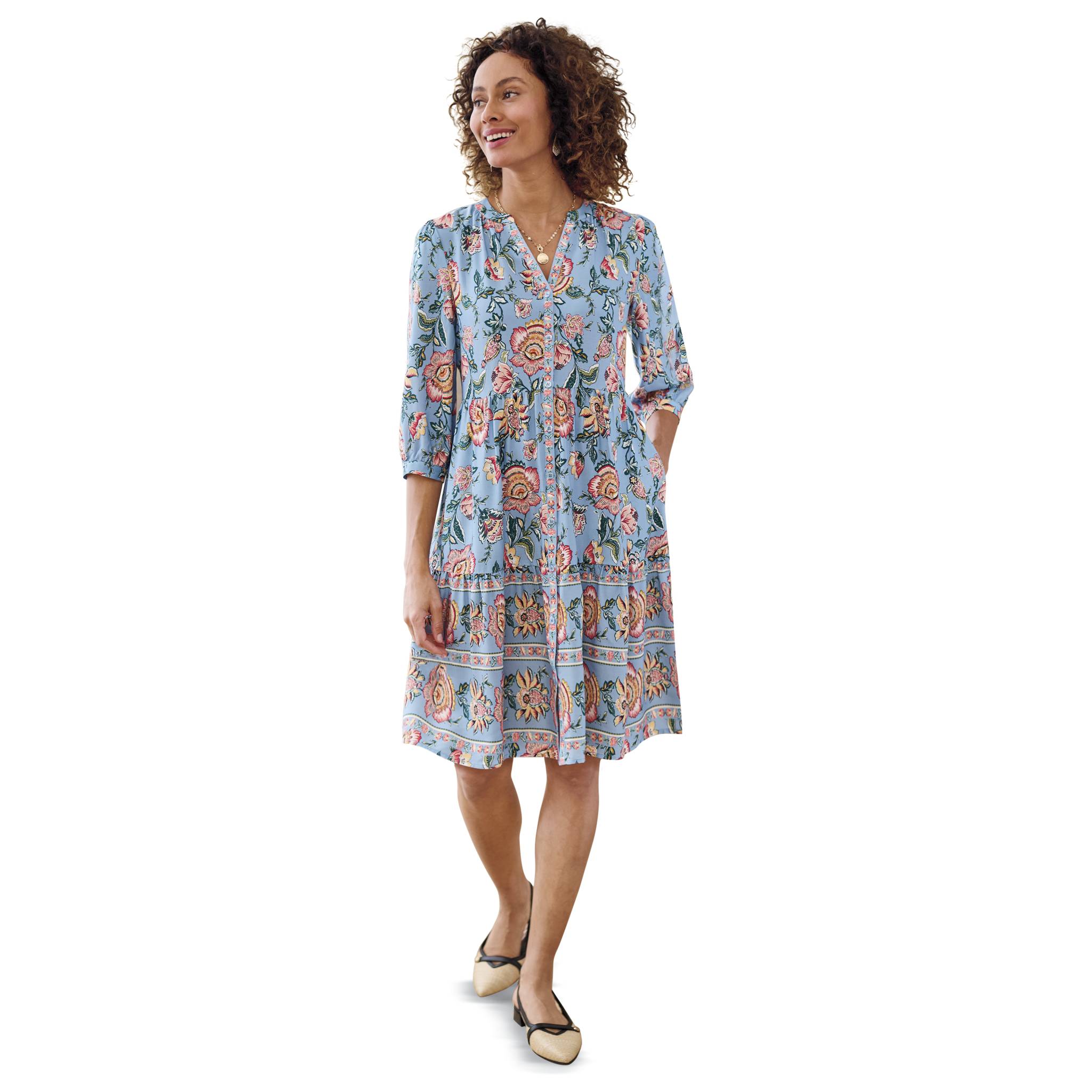 Floral Flounce Dress - Northstyle Catalog