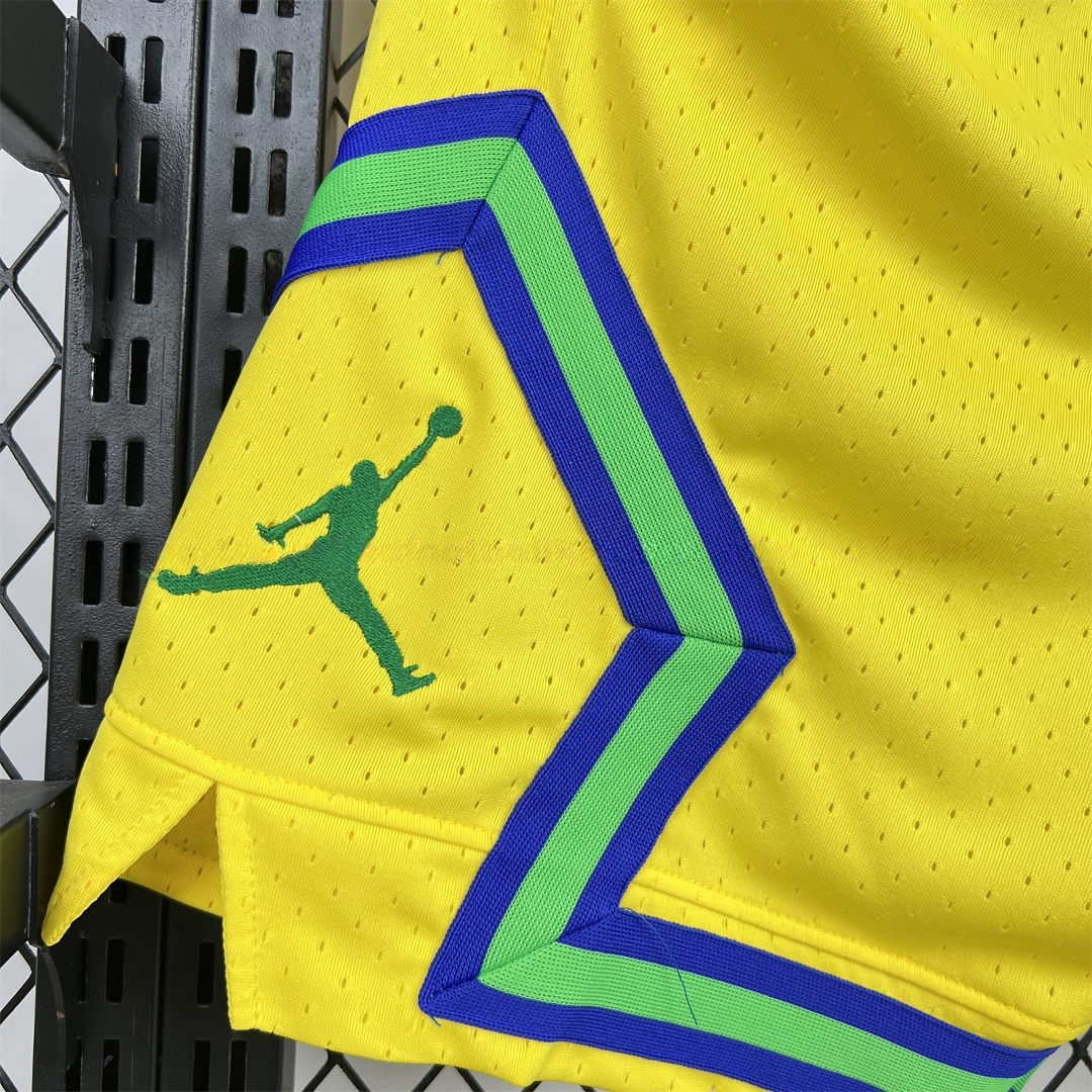 Brazil 2026 Yellow Casual Shorts - Fans Version - UnitedFutballJersey