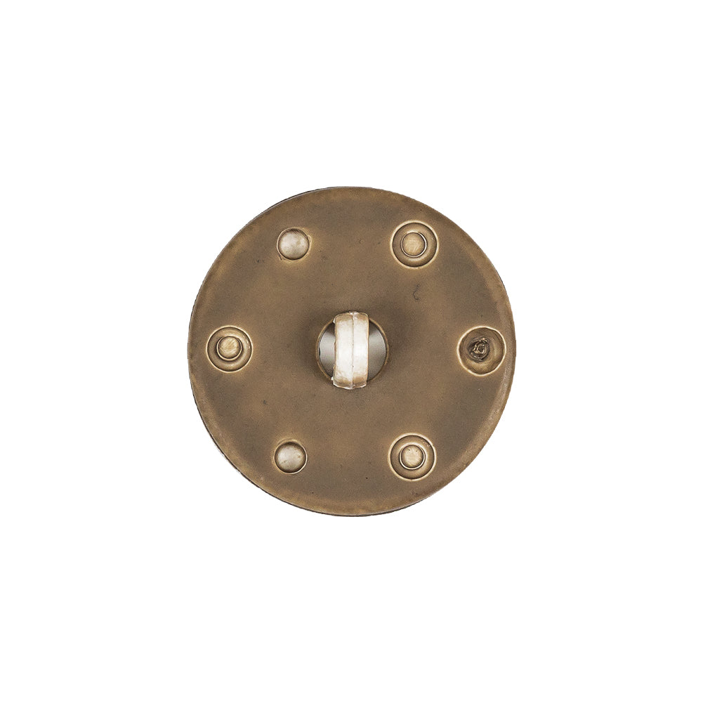 Beige and Olive Star Rope Textured Shank Back Plastic Button - 32L/20mm - Joann Fabrics