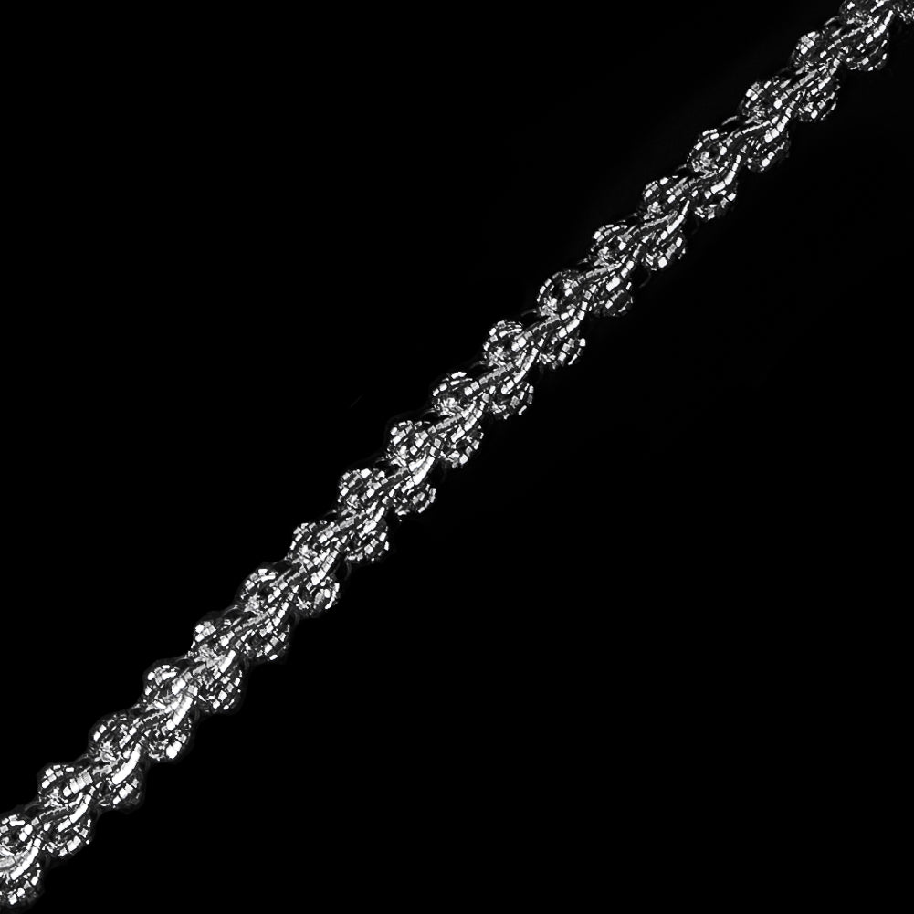 Metallic Silver Braid - 0.25