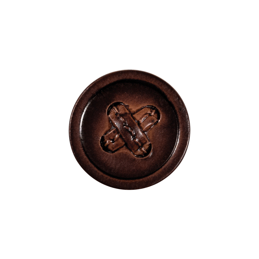 Brown Cross Stitch Plastic Shank Back Button - 32L/20mm - Joann Fabrics