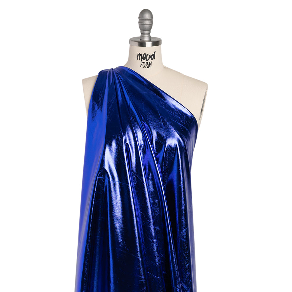Yaya Han Metallic Foiled Stretch Spandex Polyester Jersey - Cobalt Blue - Cosplay Collection - Joann Fabrics