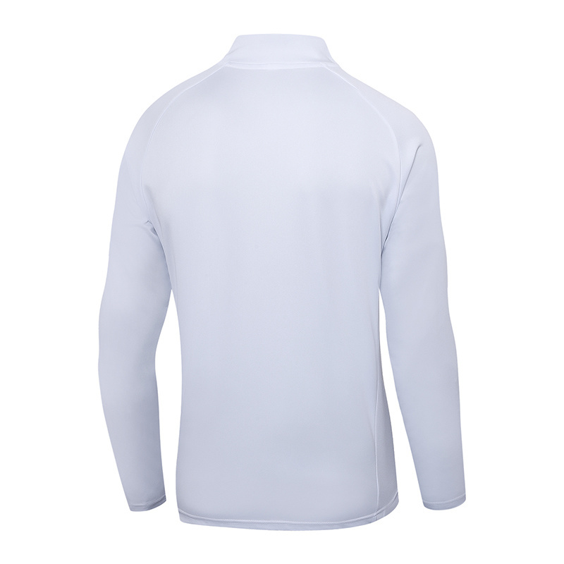2025-2026 Real Madrid Retro White Half-Pull Training Suit Football Shirt 1:1 Thai Quality Set