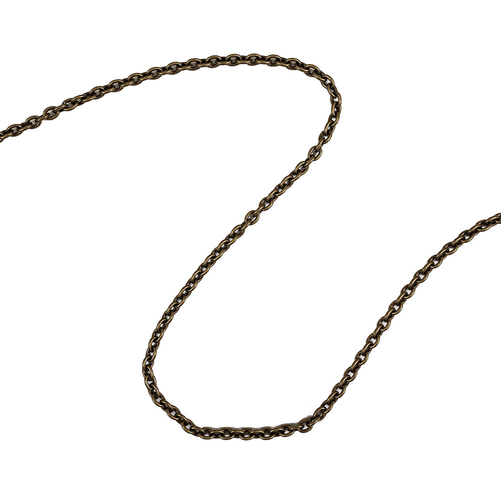 Antique Bronze Chain Purse Strap with O Rings - 43.5