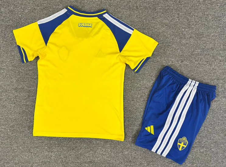 2026 Sweden National Team Home Football Shirt 1:1 Thai Quality Kids Size