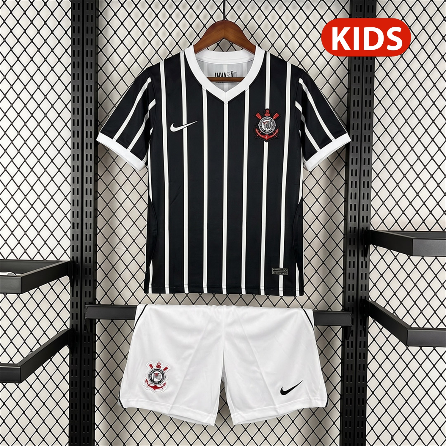 Corinthians 26-27 Away Kids Kit - UnitedFutballJersey
