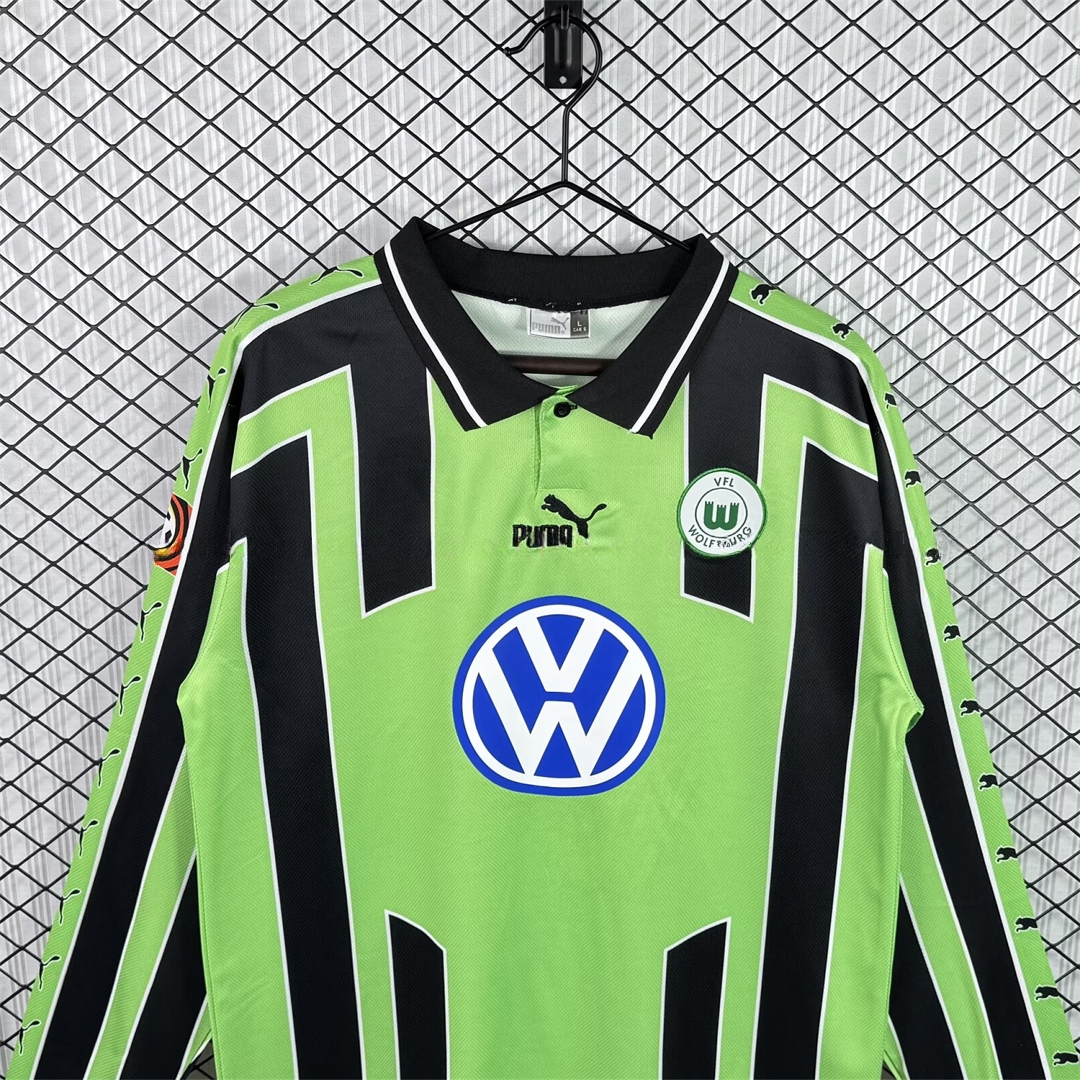 Retro Wolfsburg 1999-00 Away Long Sleeves Jersey - UnitedFutballJersey