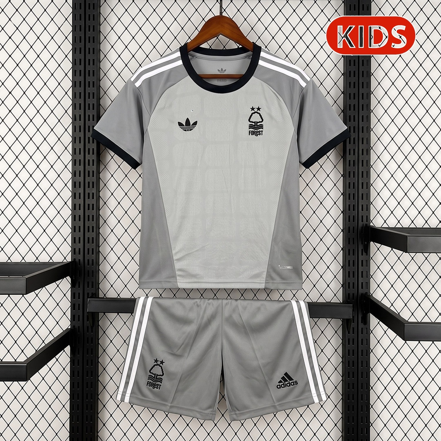 Nottingham Forest 26-27 Grey Goalkeeper Kids Kit - UnitedFutballJersey