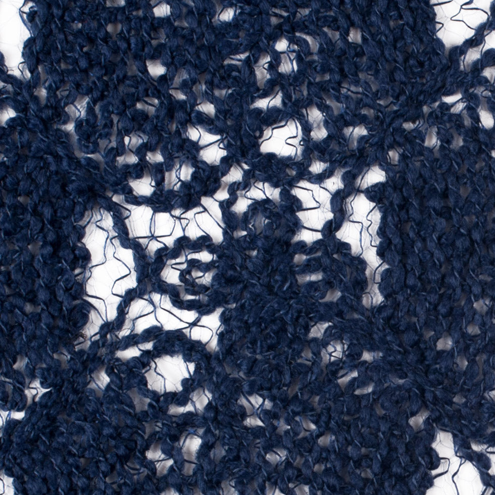 Novelty Polyester Lace - Navy Sea Shells - Joann Fabrics