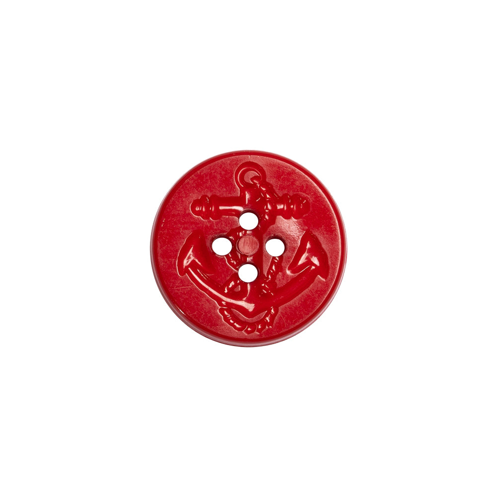 Red Anchor Plastic 4-Hole Button - 24L/15mm - Joann Fabrics