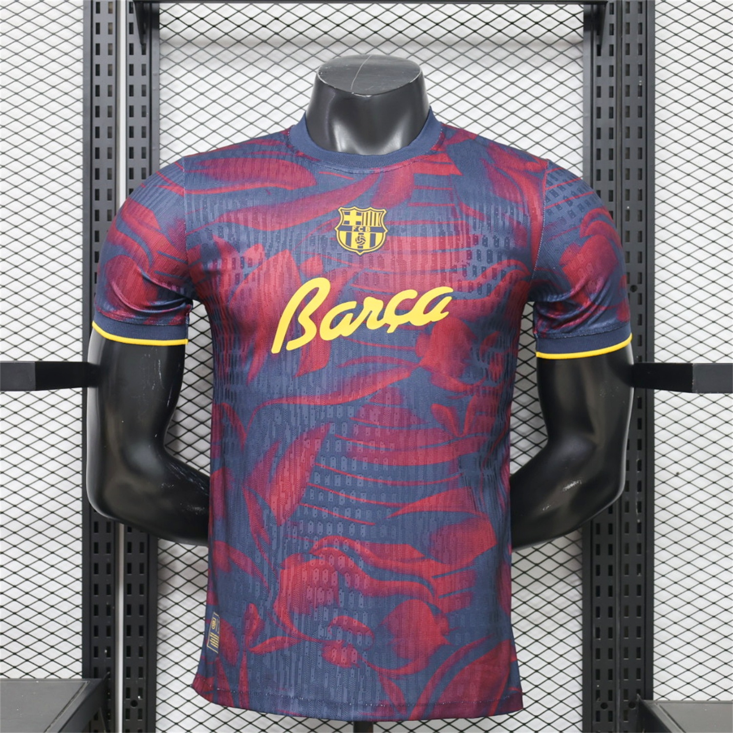 Barcelona 26-27 Barça Indigo Bloom Special Jersey - Player Version - UnitedFutballJersey