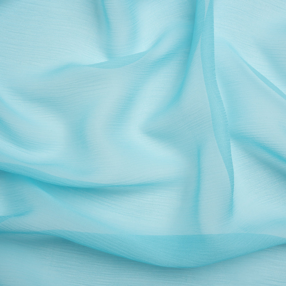 Crinkled Silk Chiffon - Angel Blue - Premium Collection - Joann Fabrics