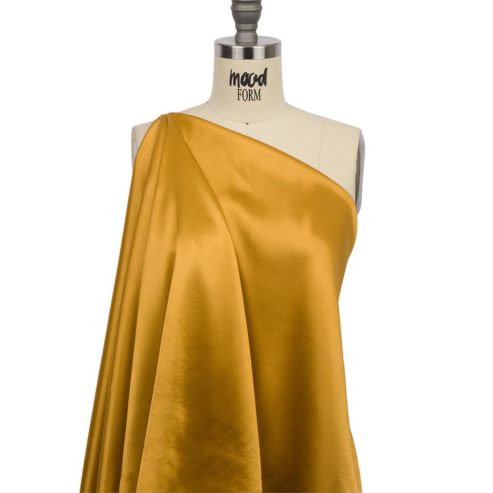 Sustainable Viscose Fluid Satin - Gold - Mood Exclusive Elliana Collection - Joann Fabrics
