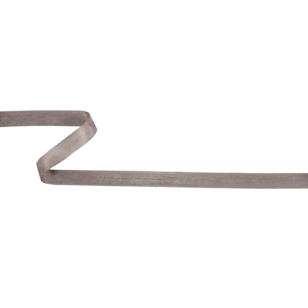 Desert Taupe Woven Edge Rayon Seam Binding - 0.6