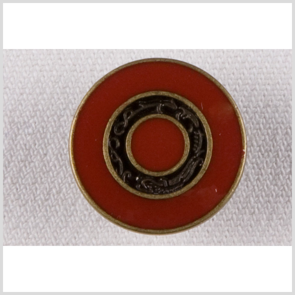 Red/Brass Metal Coat Button - 32L/20mm - Joann Fabrics