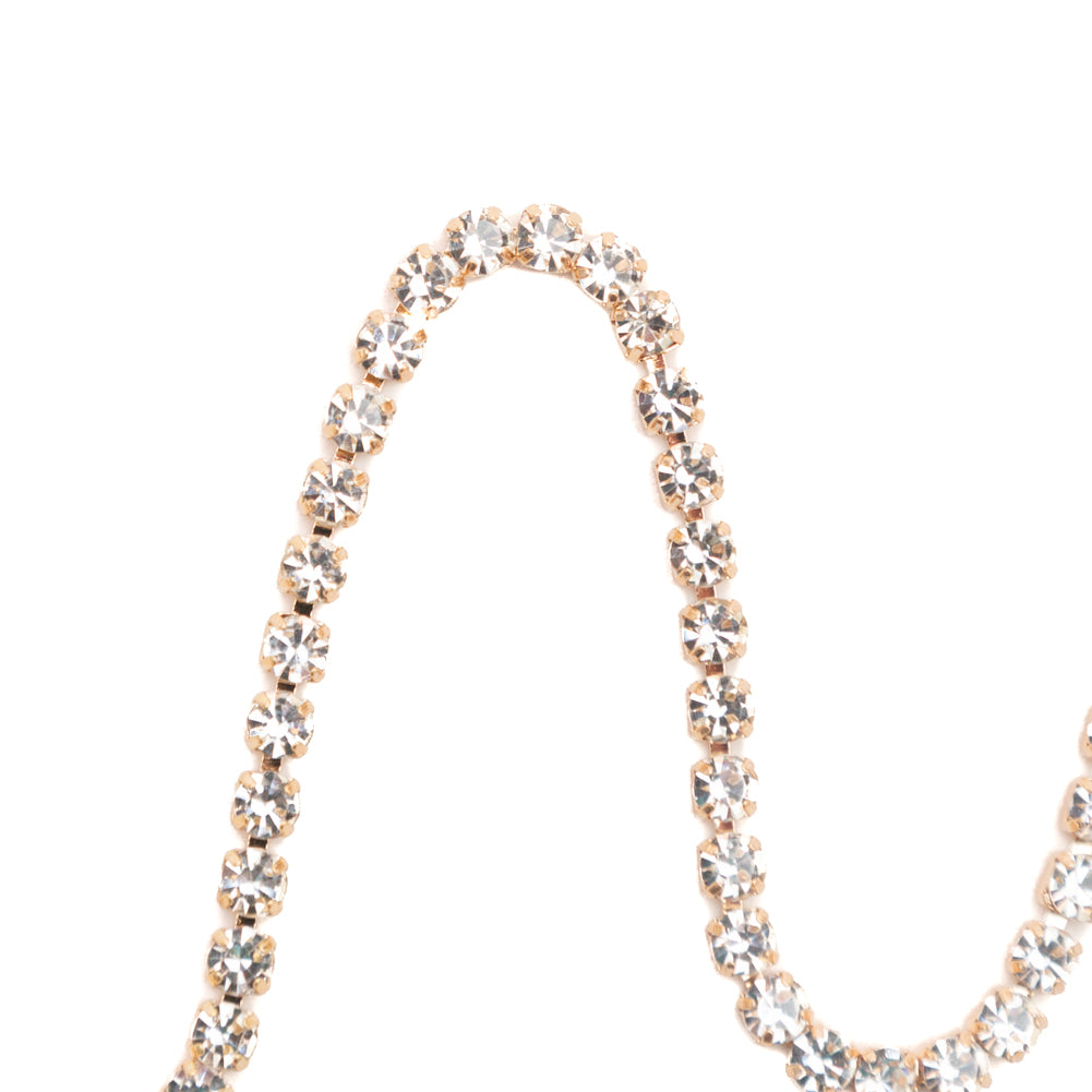 Italian Crystal and Gold Rhinestone Trim - SS16/4MM - Joann Fabrics