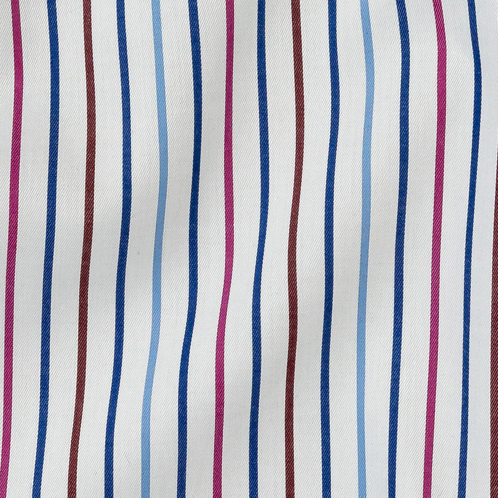 Premium Red, White and Blue Pencil Stripes Twill Cotton Shirting - Joann Fabrics