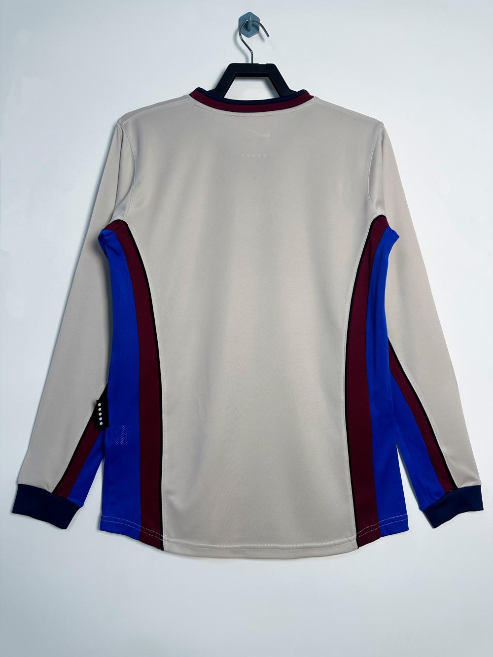 1998/1999 Retro Long Sleeve Barcelona Away Football Shirt 1:1 Thai Quality