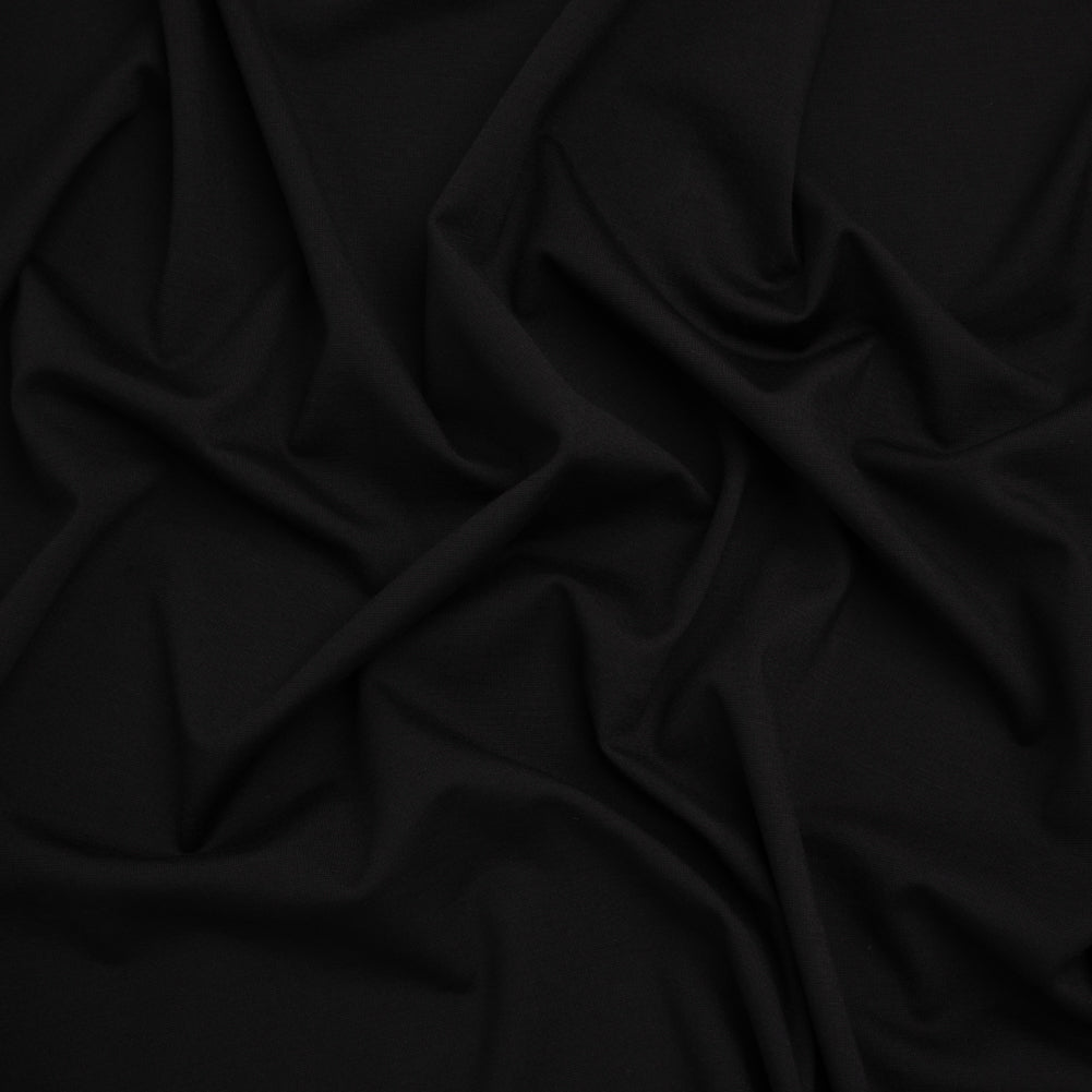 Lightweight Rayon Ponte Knit - Black - Designer Deadstock - Joann Fabrics